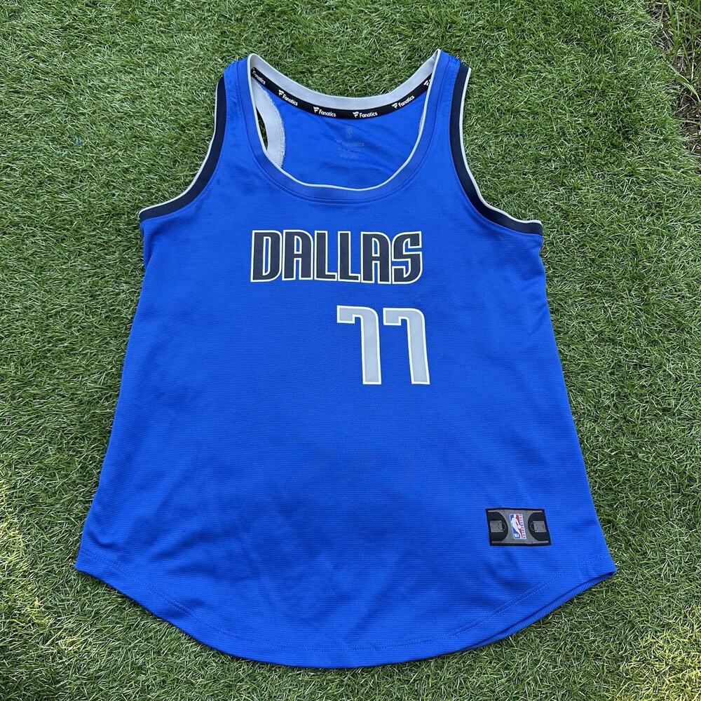 Luka Doncic Dallas Fanatics Womens Size Med Fast Break Team Tank Jersey Icon Ed